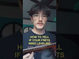 How to tell if your frets need leveling… #guitar #guitartalk #guitarist #guitartech #guitarrepair