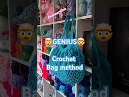 NEW crochet bag tutorial! Works up fast with a genius method. #crochetwithclare #crocheteveryday