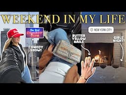 cozy NYC weekend vlog 🚕🌧️ rainy day plans, girl time & things to do in the city