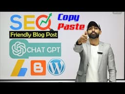 Copy Paste Blog SEO FRIENDLY with Chat Gpt || Make 5000$ Monthly From Copy Paste Blogging