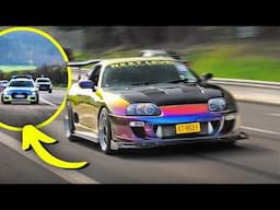 Nurburgring Traffic Go CRAZY Evading the Police for Street Drifting!