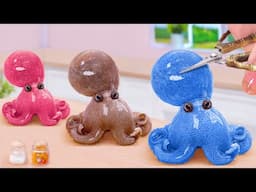Best Recipe For Seafood Lovers 🐳 How To Cook Miniature Octopus Tomato Sauce 🐙 Tina Mini Cooking