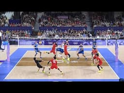 Japan Volleyball Defense to Transition - Paris Olympics 2024