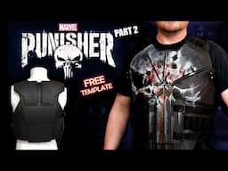 How to Make a Punisher Cosplay Vest - Free Foam Templates Daredevil Reborn Cosplay Foam Armor Part 2