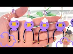 Drifloon Polymer Clay Cane Charm Tutorial
