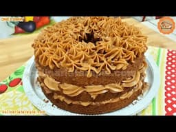 Como Fazer Bolo Churros de Canela com Doce de Leite Super Recheado e Molhadinho