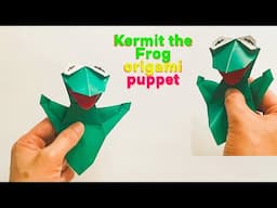 Origami Kermit the Frog, step by step tutorial