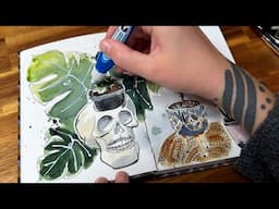 Sketching My Houseplants 🌿 | Urban Sketching at Home | Day 3