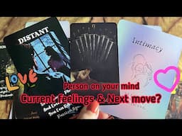 Person on your mind : Current Feeling/emotions of your person💞Next action 🫣Hindi tarot card reading