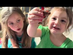 Kids eating Try Treats from Brazil with Baby Alive Dolls
