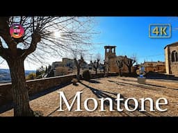 Montone (Umbria), Italy【Walking Tour】History in Subtitles - 4K