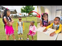 CHEERLEADERS CHEATS OFF NERD TEST!! WHAT HAPPE NEXT IS SHOCKING