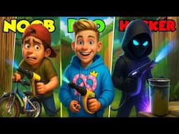 NOOB vs PRO vs HACKER in POWER WASH SIMULATOR! Prezley