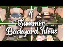 4 Summer Backyard Ideas | Welcome To Bloxburg |