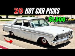 20 Classic Cars from $1,500 to $8,500