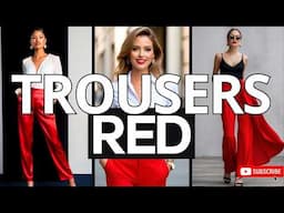 Red Trousers 2025 🔥 Bold & Stylish Summer Outfit Ideas You’ll Love