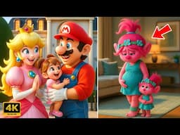 Poppy vs Peach: The Contrast in Their Biggest Life Moments!!! | TROLLS AND MARIO