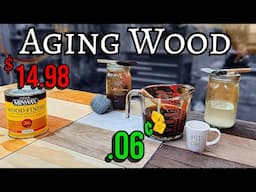 Aging Wood with Household Items