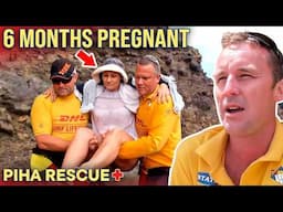 Heavily Pregnant Lady Has A Nasty Fall | Piha Rescue - S11 E6 (FULL EPISODE)