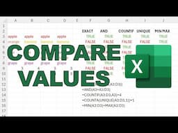 Check if multiple cells are equal in excel