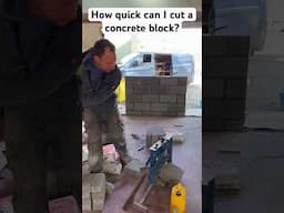Fastest block cut! #asmrvideo #construction