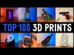 Top 100 Best BLACK 3D Print with Satisfying Timelapse