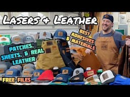 Laser Moneymaker: Leather Patch, Sheets, Adhesives, & More,  Small Business Sales Ideas + Free Files
