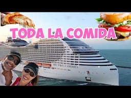 Te presentamos TODAS las opciones de comida en el MSC World America, la  incluida y con costo$