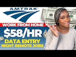 Make $2,320/WK AMTRAK REMOTE JOBS | DATA-ENTRY OVER-NIGHT Remote JOBS
