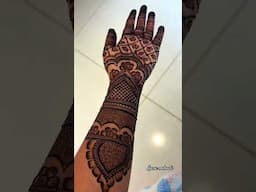 beautiful bridal full hand mehndi design #bridalmehndi #aarumehndi #mehndi #viralmehndi