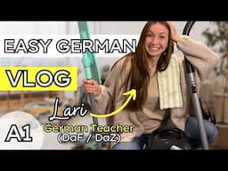 German Learning Vlog for Absolute Beginners | COMPREHENSIBLE INPUT (Spring Cleaning Part 2)