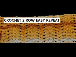 REMASTERED Crochet Blanket in Herringbone stitch. Easy 2 row repeat. Crochet for beginners