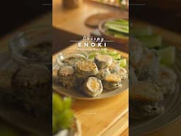 Crispy Enoki Mushroom Nori Rolls #recipe #enoki #nori #rolls