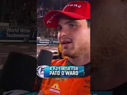 Pato O'Ward's reaction to Bommarito 500 #indycar #race #cars