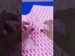 29 Como tejer el poncho N°28 a crochet en punto PANAL DE ABEJA para niñas y con lana gruesa