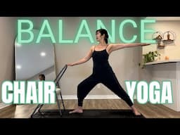 17-Min Standing Chair Yoga for Beginners – Boost Balance & Energy Fast