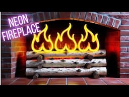 Making a Super Cool DIY Neon Fireplace Insert