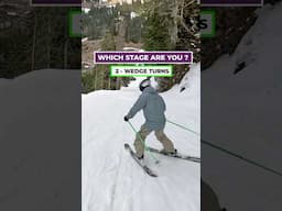 The skiers progression - which stage are you on? #ski #skiing #skitips