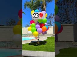 How Many Balloons To Make LEGO UP House Fly?