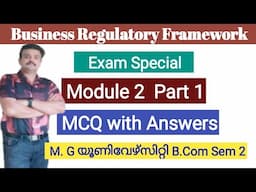 Business Regulatory Framework/Module 2/ Multiple Choice Questions (MCQs) with Answers
