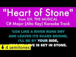 "Heart of Stone" (Alto Key) from Six: The Musical (C# Major) - Karaoke Track with Lyrics