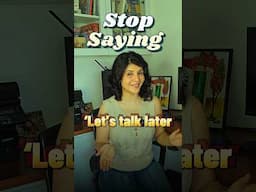 Stop Saying "Let's talk later" - Learn 5 Advanced English Phrases | #Shorts #english #learnenglish