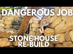 The Most Dangerous Job We’ve Ever Done on the Stone House | Will It Survive?