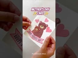 mother's day card 💖 #mothersday #mothersdaygift #mothersdayspecial #handmadecard #easygift #diygift
