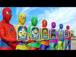 Pro 3 SpiderMan TEAM VS Joker, Rescue The Kidnapped Baby Spider | SpiderMan 2D 3D IRL Animation