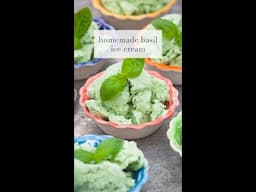 homemade basil ice cream recipe