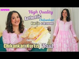 Premium Chikankari Kurti Haul for Summer | High Quality Authentic Chikankari Kurtis Perkymegs Hindi