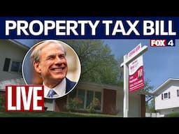 LIVE: Texas Gov. Abbott signs property tax savings legislation