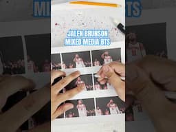 bts: making an edit for clutch player of the year #jalenbrunson 🎨 #mixedmedia #processvideo