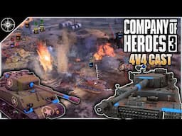 King of the Hill | 4V4 Monte Cavo | CoH3 Cast 2.0 #18